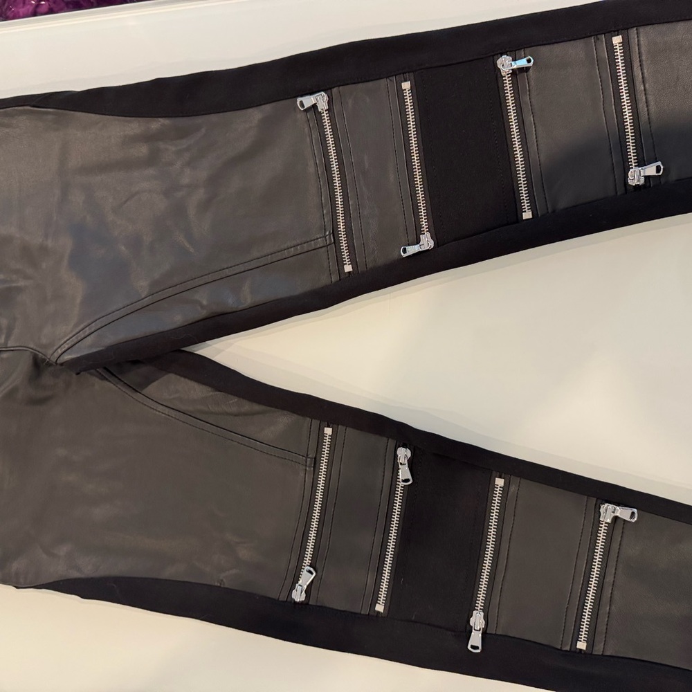 Stylish Black Zippered Women’s Pants